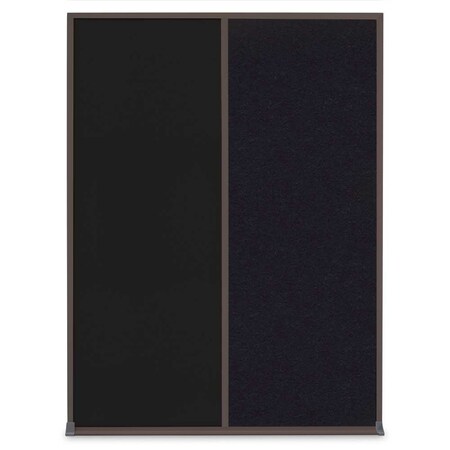 United Visual Products Single Door Radius Corkboard, 36"X36", W UV8002-WHITE-ULTMAR